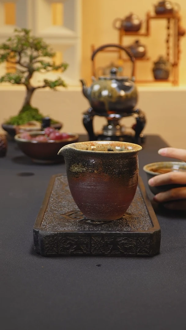 茶壶紫砂纯自然柴烧