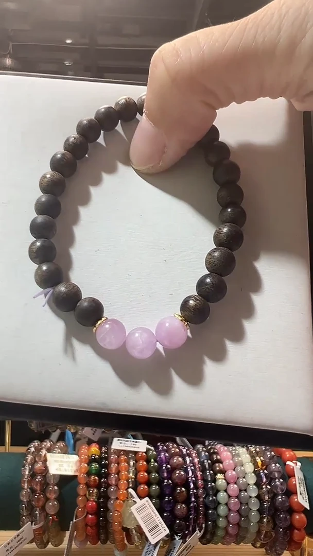 未镶嵌锂辉石手链优6120 约7mm