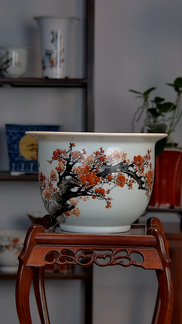 景德镇陶瓷手工花盆