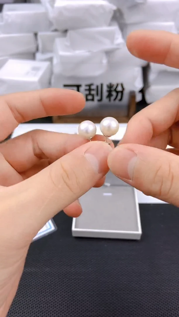 未镶嵌耳饰淡水珍珠ed1017