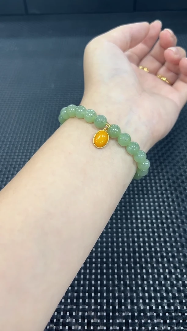 手串未镶嵌和田玉DIY约8mm+（多样性发一件）