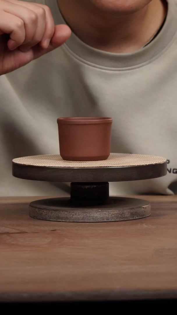 茶壶紫砂紫泥阔口杯