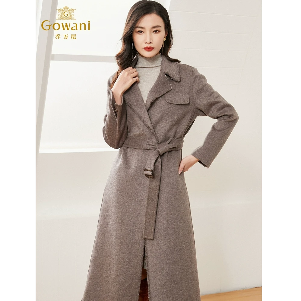【重磅绵羊毛】乔万尼女装简约大衣细腻柔软保暖毛呢外套ES4A461