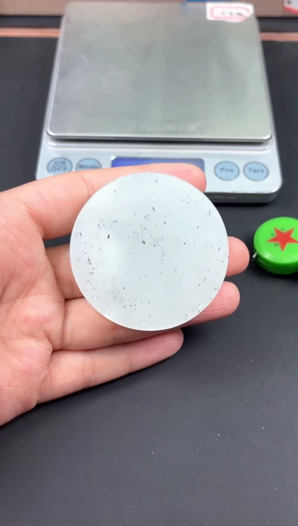 和田玉未镶嵌珠宝半成品黑山微色差镯心M