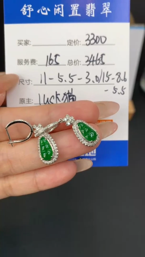18K金镶嵌定制翡翠野**奇D461