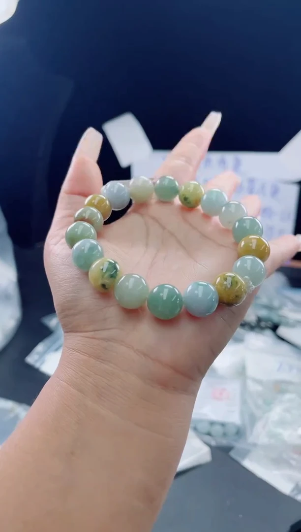 未镶嵌定制翡翠珠串