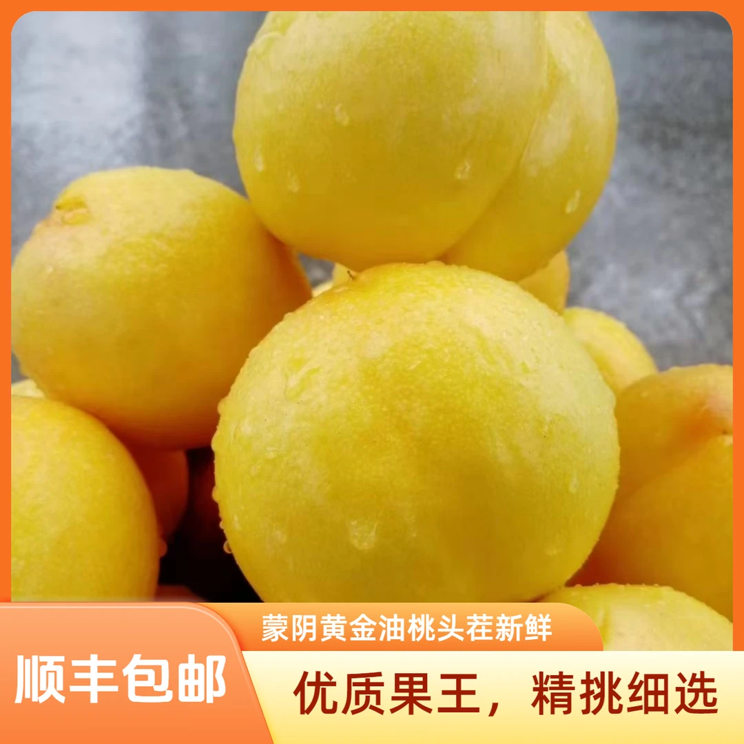 【果王顺丰包邮】新鲜黄桃多汁应季水果脆甜爽口的桃子蒙阴黄油桃