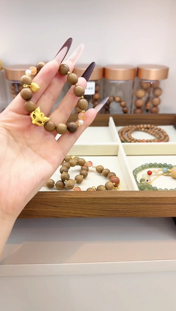 檀香木手串/手链老山狐狸面具