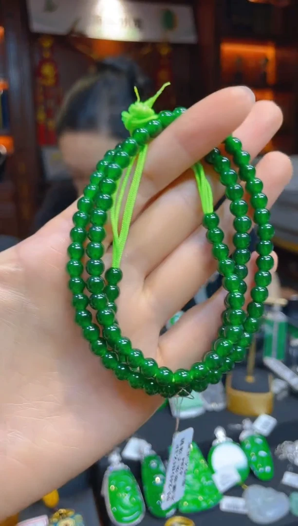 【闪购商品】翡翠颈饰未镶嵌119301天然A货翡翠珠串