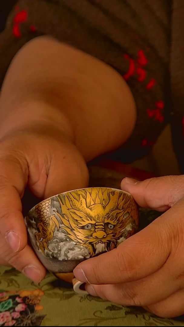 杯手工手绘杯杯很美丽