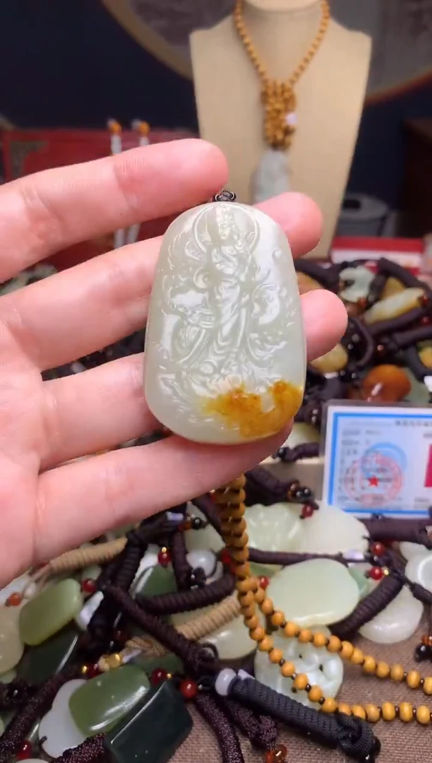 颈饰未镶嵌和田玉新疆料青海料清水和田玉吊坠