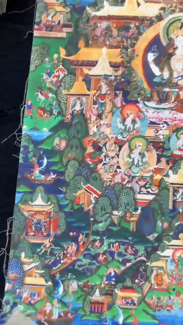 装裱画唐卡藏艺阁手绘作品TK16089