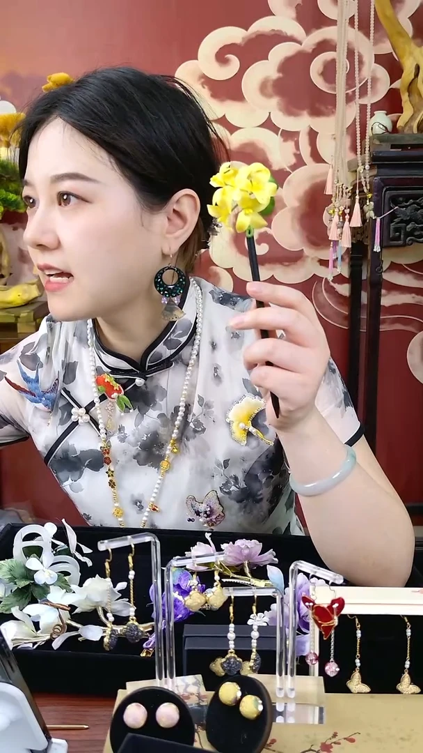 纯铜合金琉璃非遗绒花001