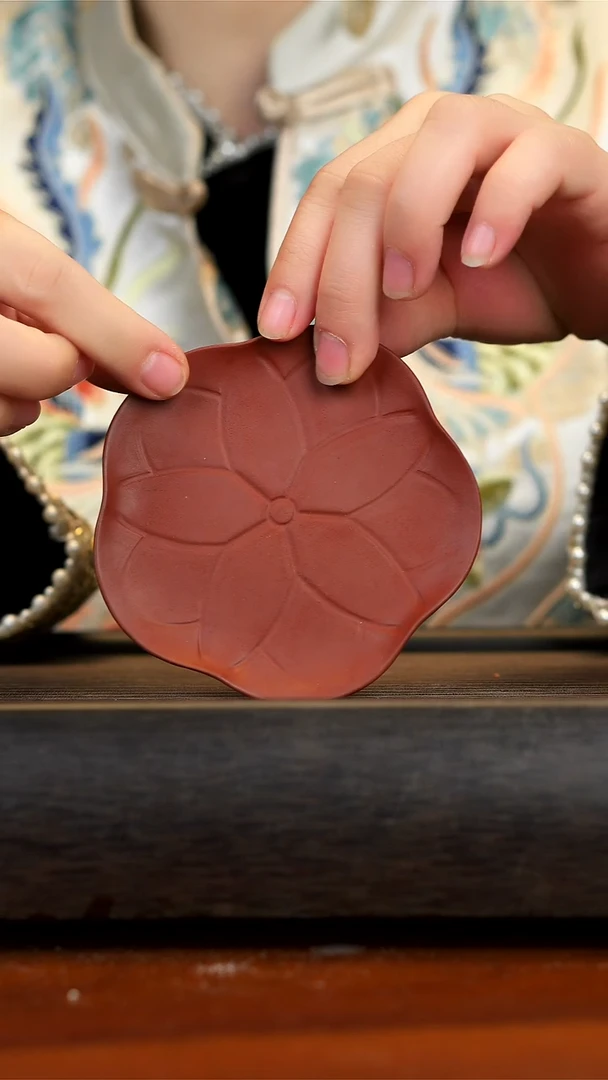 【闪购商品】紫砂茶壶红泥荷叶垫