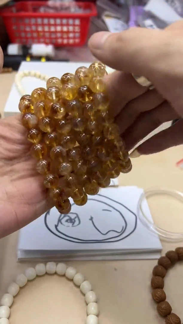 未镶嵌手链水晶101615 黄水晶单圈