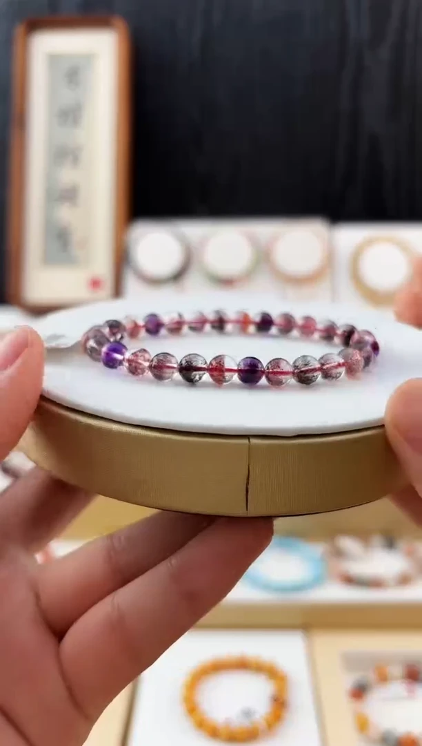 未镶嵌手串水晶MJJZBXL3673收藏黑加仑超七6+多样性发一