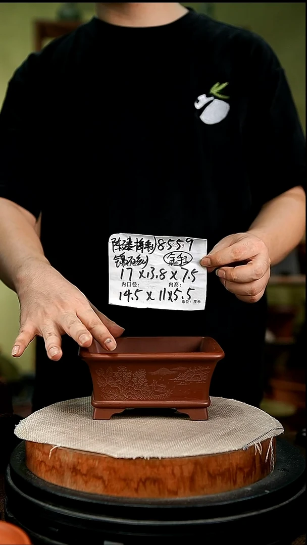 紫砂花盆花卉园艺8559