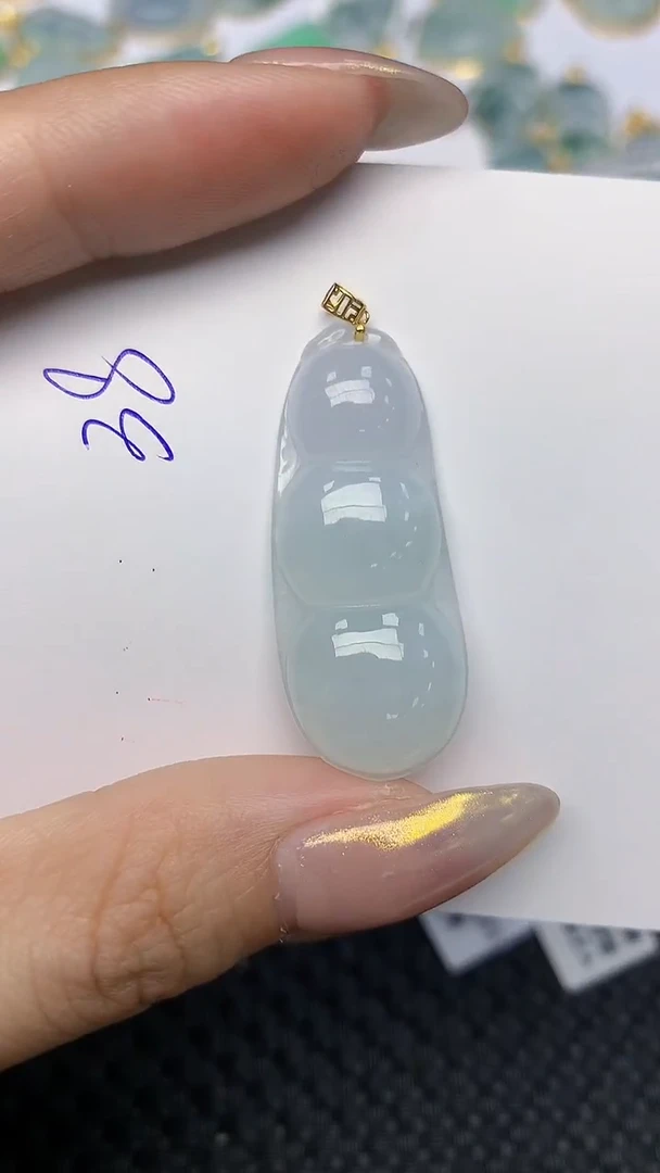 【闪购商品】翡翠颈饰18K金镶嵌 天然翡翠A货