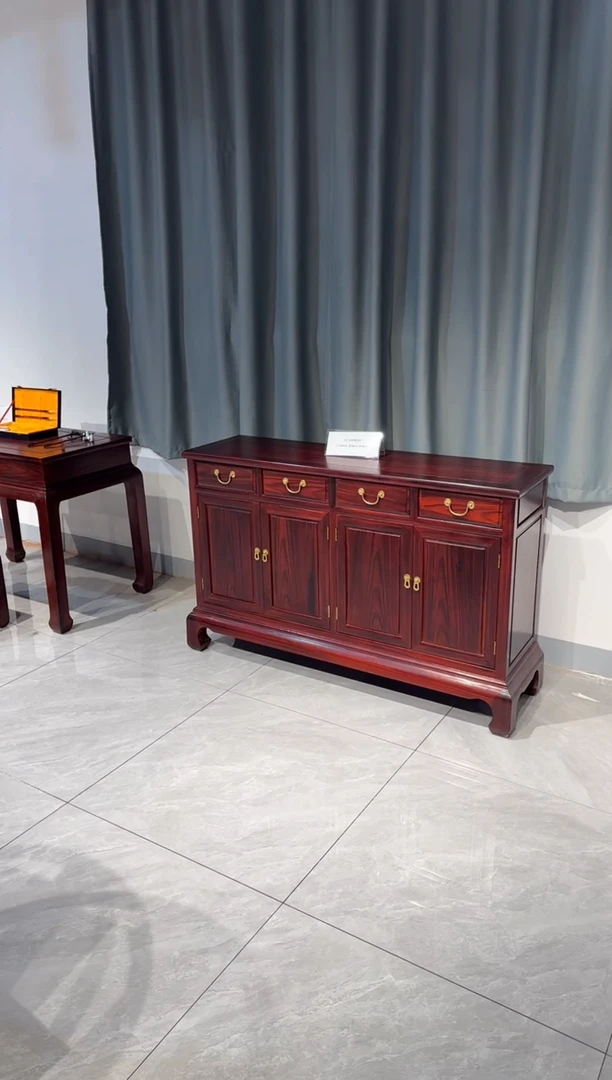木（红木类）豆*138四门四抽餐边柜