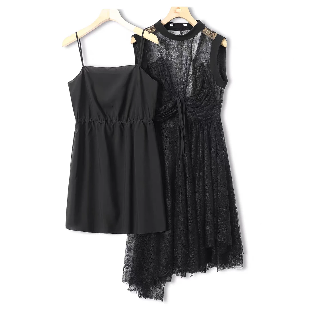 宇姐精选 34696 时尚百搭收腰显瘦夏季吊带连衣裙