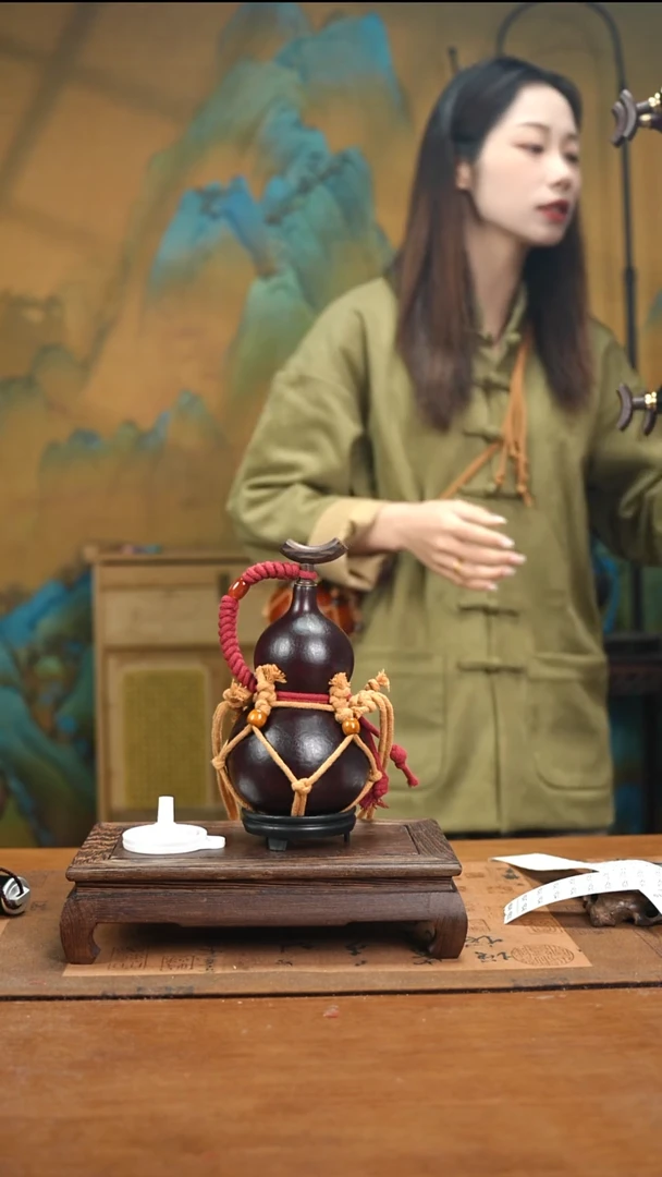 YE015复古网兜款天然酒葫芦（一物一拍）