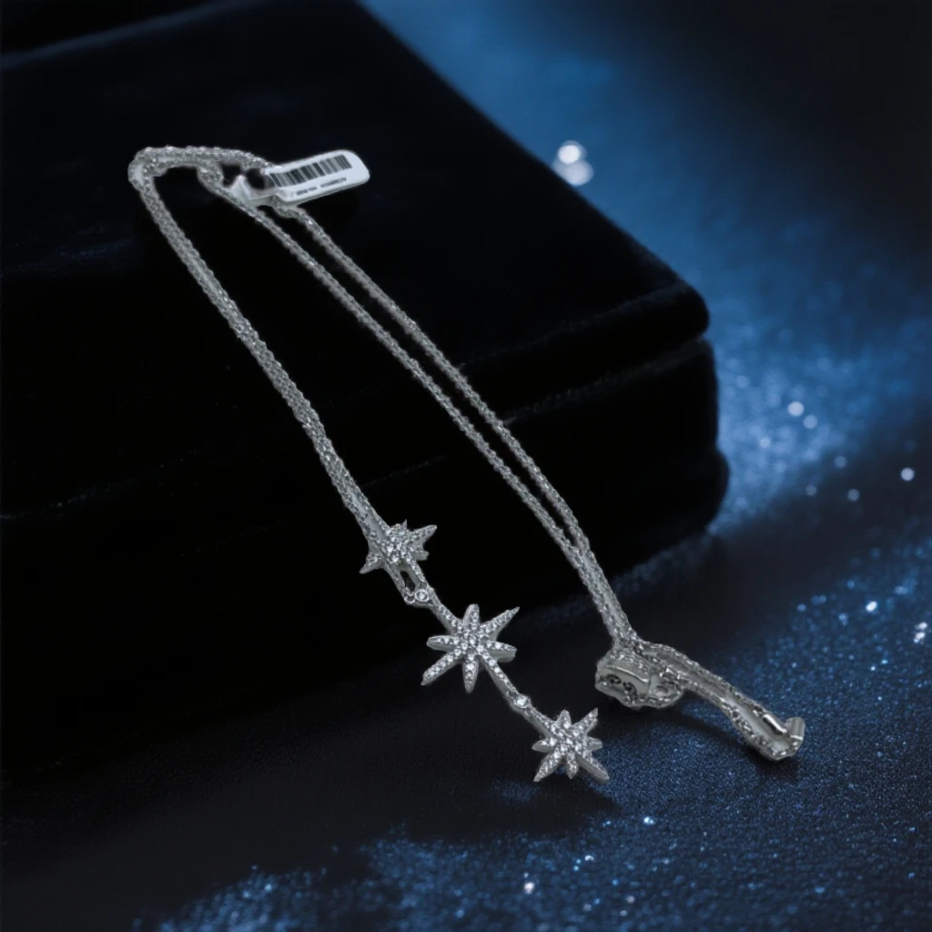 95新 Marc Jacobs/莫杰 APM monaco六芒星925银项链 1689 8708