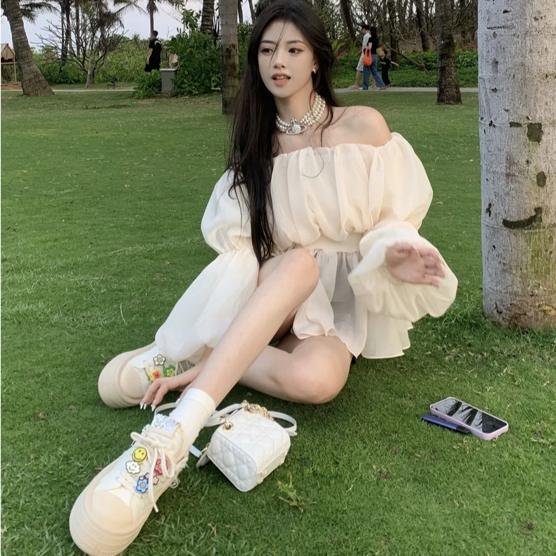 YUE悦【主播同款】双舍亮片增高厚底帆布鞋休闲百搭女板鞋小众ins