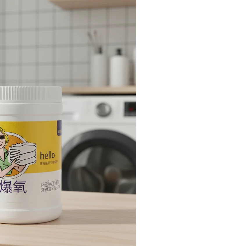 新款冷水爆炸盐去黄去渍增白除霉斑彩色衣物彩漂粉白色衣服还原