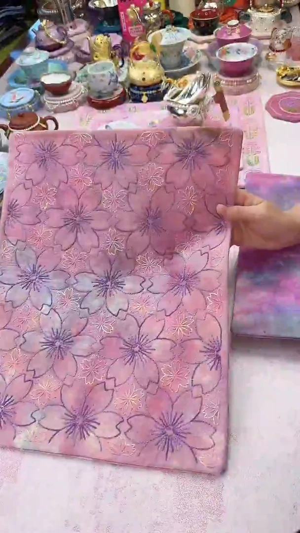 53孤品 樱花刺子绣茶席