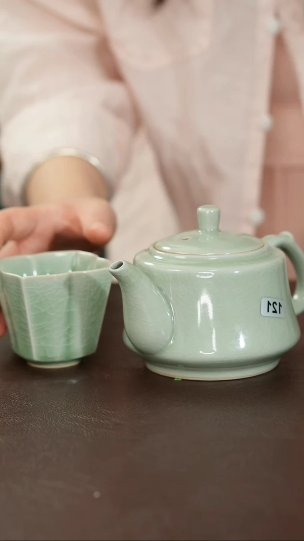 摆件脊*原矿汝宋汝瓷