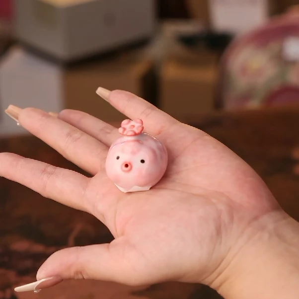 泡泡鱼迷你猪油冻茶宠线香插水族缸造景摆件 A12162