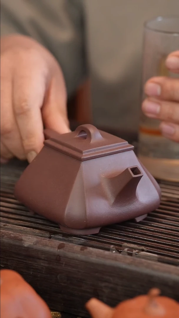茶壶紫砂原矿手工制作