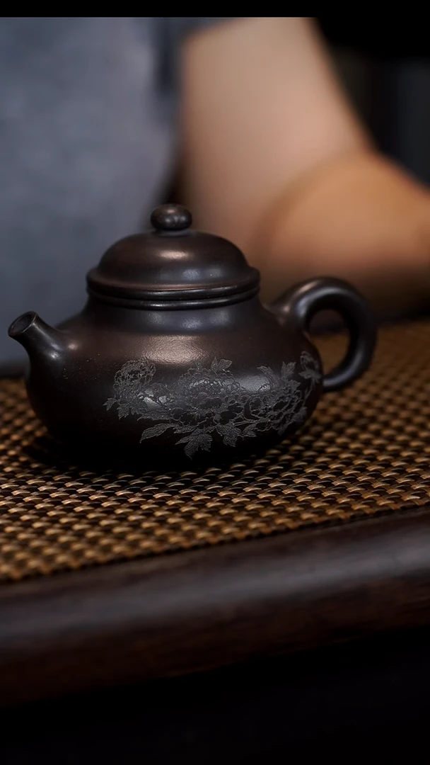 茶壶紫砂石黄料 容天壶