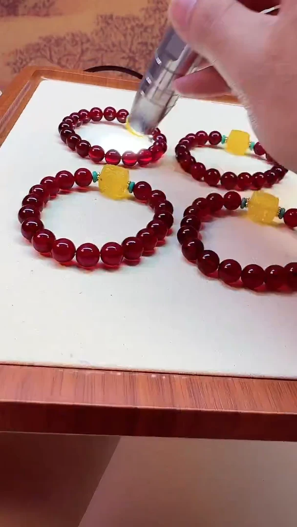 血珀颈饰14K金镶嵌S224