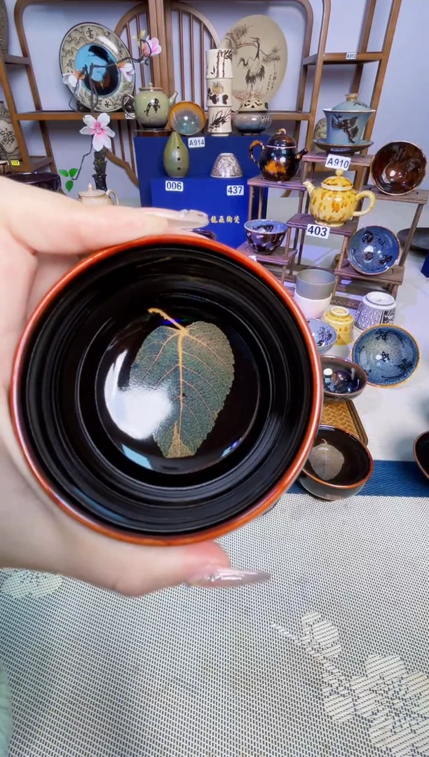 九*【特价真叶入盏1300度】非遗大师手工高温瓷特价款