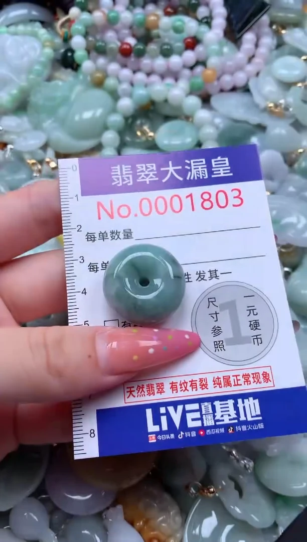 翡翠未镶嵌吊坠(不含链)1803