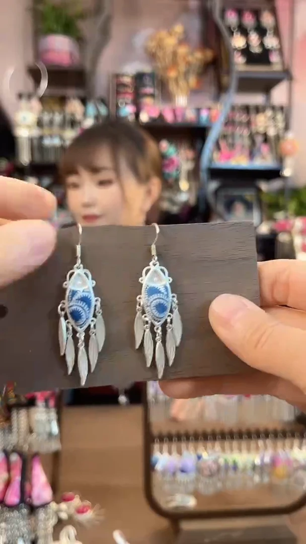 织绣民族风手工非遗老绣饰品1257