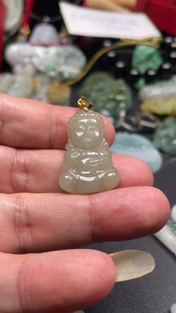 颈饰未镶嵌翡翠天然缅甸翡翠A货