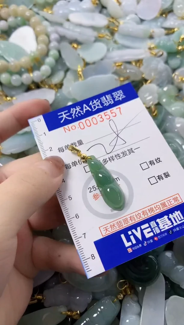 颈饰未镶嵌翡翠天然A货翡翠