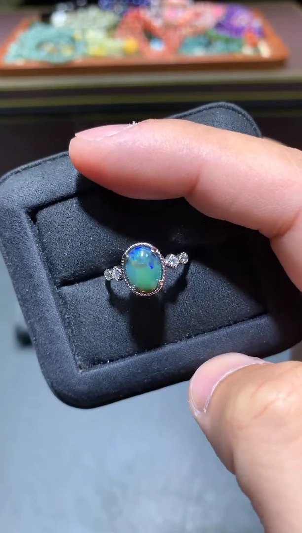 【闪购商品】欧泊戒指未镶嵌K19【所见即所得】