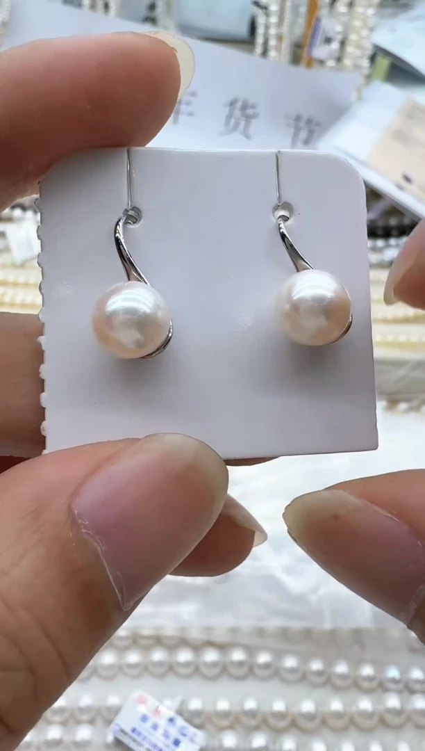 【闪购商品】海水珍珠耳饰银S925镶嵌清货