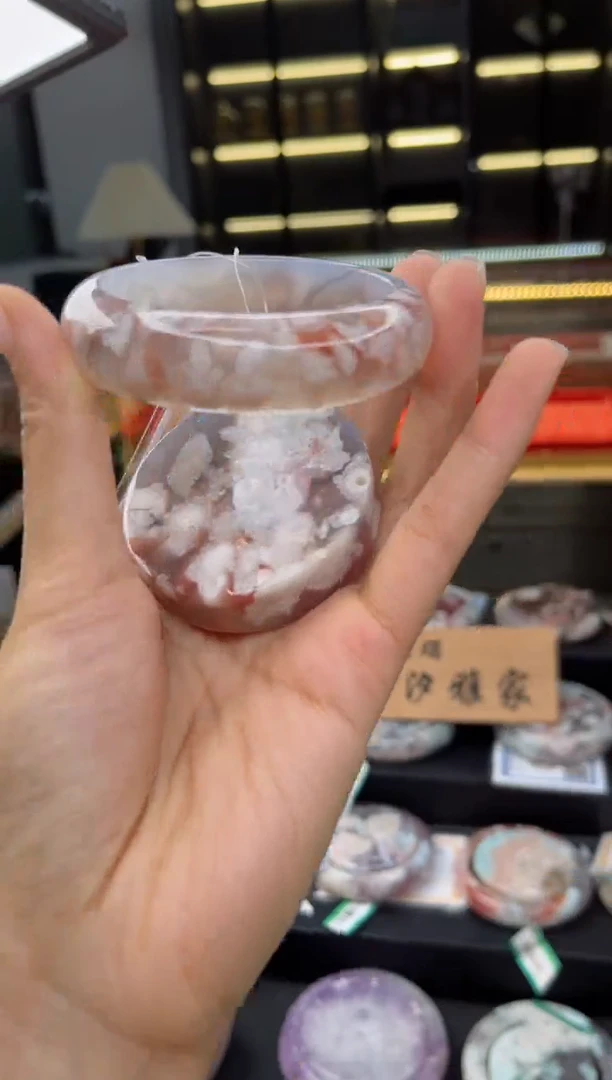 石英质玉手镯未镶嵌56圈口（赠送镯心）6455169