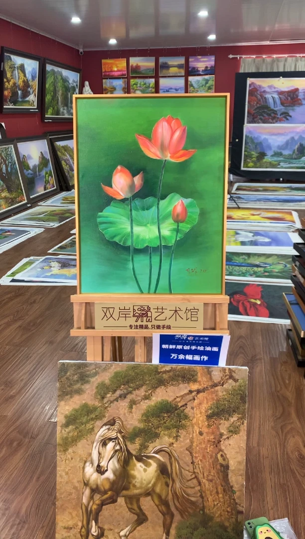 油画【19号】朝鲜原创手绘油画【功勋Ⅰ级画家丨孤品佳作】【顺丰包邮】
