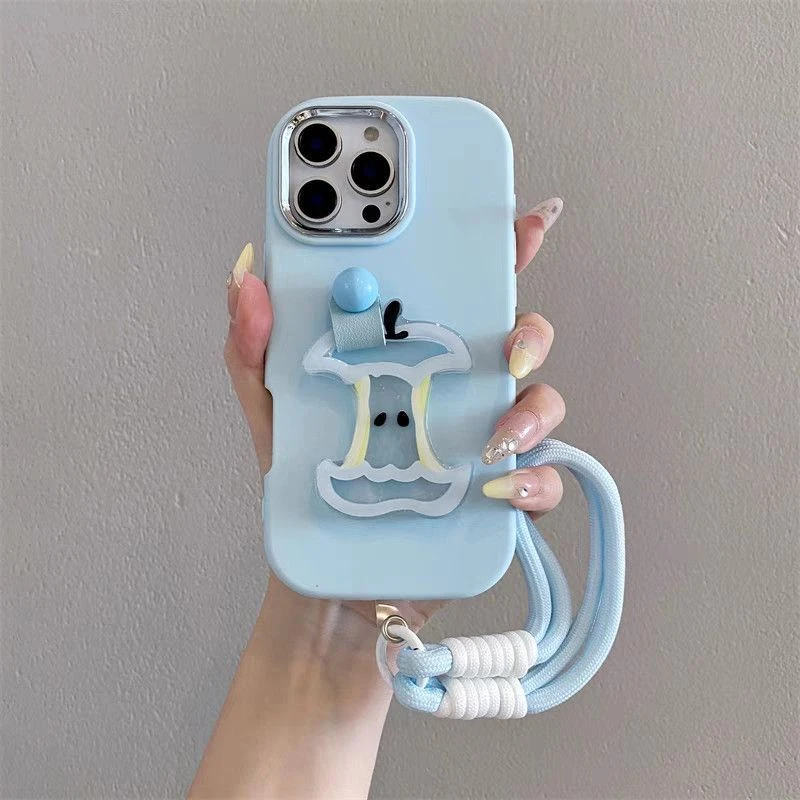 立体苹果核指环扣支架适用苹果16promax手机壳华为vivo防摔-B