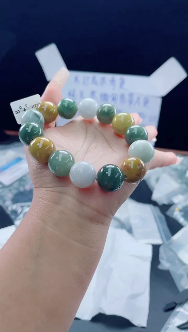 未镶嵌定制翡翠珠串