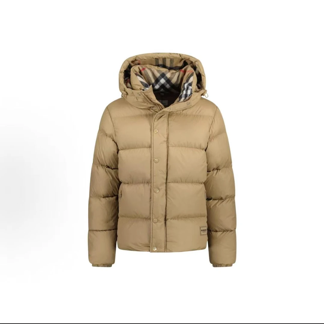 未使用 BURBERRY/博柏利  连帽带衬垫内饰绗缝效果羽绒服