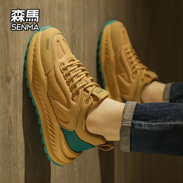 森马男鞋夏季新款透气复古潮鞋百搭男士时尚休闲鞋厚底老爹鞋男款