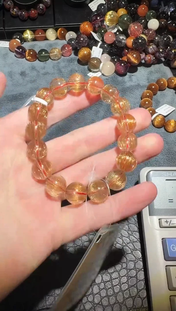 【闪购商品】水晶手链未镶嵌单圈发晶A12（多样性发其一）