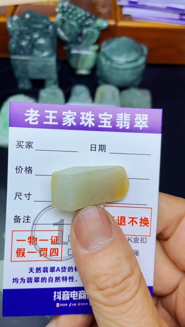 翡翠未镶嵌颈饰料子
