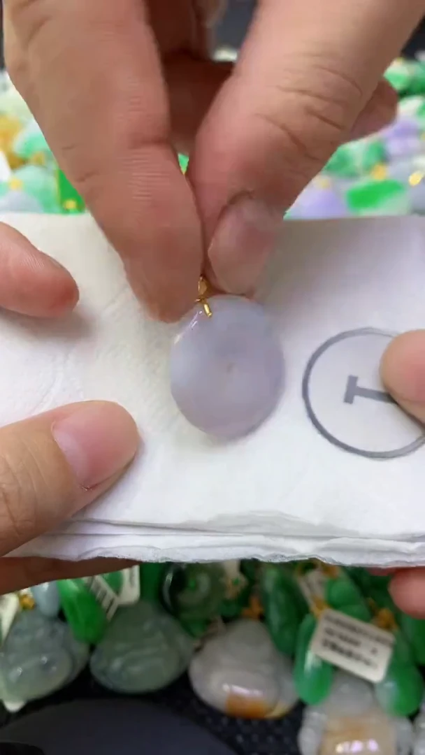 颈饰未镶嵌翡翠天然缅甸翡翠A货